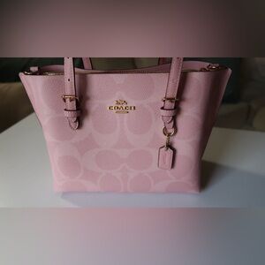 Coach Powder Pink Mollie Tote Bag 25